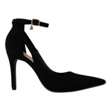 Scarpin Bebecê Canoinha Bico Fino Detalhe Pingente Estiloso