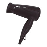 Secador De Cabelo Mini Portátil Dobrável Viagem 1200w Preto