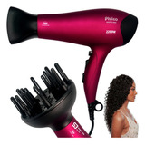 Secador De Cabelos Philco Profissional 2100w Com Difusor Ar Frio E Quente