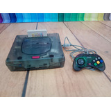 Sega Saturn Skeleton + Cartucho Action Replay