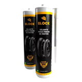 Selante Para Pneu De Motos 2 Frascos Block Motos 300 Ml
