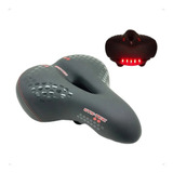 Selim Banco Gts Tec Vazado C/luz Led Bicicleta Confortável