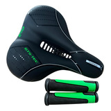 Selim Largo Confort Gts Surpass 23525 + Manopla Cor Preto/verde