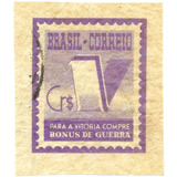 Selo Particular Cinderela Bonus De Guerra Correios 1944