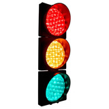 Semáforo Led Verde Amarelo E Vermelho 3 Módulos 24v