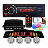 Sensor De Estacionamento Ré + Radio Bluetooth Mp3 Player Usb