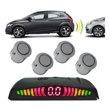 Sensor De Ré Com Display 4 Pontos Orbe B061 Sistema Visual
