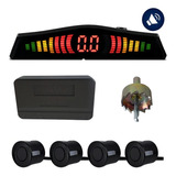 Sensor Estacionamento 4 Sensores Ré Display Led Cor Preto