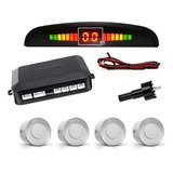 Sensor Estacionamento Ré Sinal Sonoro Display Led Palio Uno Cor Prata