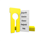 Separador De Cabides De Plástico Ps Amarelo - Kit Com 10 Und