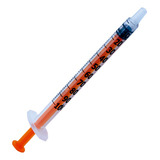 Seringa De Insulina 1ml Bico Luer Slip S/ Agulha Sr - 100 Un Capacidade Em Volume 1 Ml