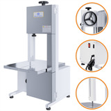 Serra Fita Bancada Mesa Inox Maquina Cortar Carne 1,46 1/3cv