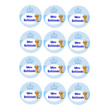 Serviço Impressão Em Papel Arroz Cupcakes Batizado Cor Azul