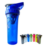Shaker Tritan 700ml P/ Academia Bpa Free Transparente Linda Cor Azul