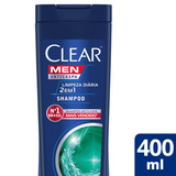 Shampoo Anticaspa Limpeza Diária 2 Em 1 400ml Clear