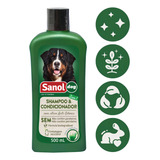 Shampoo Condicionador Sanol Dog 500ml Fragrância Capim Limão