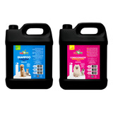 Shampoo + Creme Hidratante Cachorros Pelos Branco Ph Neutro Fragrância Frutal