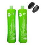 Shampoo E Progressiva Quiabo 2x1l + Protetor Para Orelha