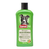 Shampoo Para Pelos Pet Cão Gato Profissional Sanol Dog 500ml Fragrância Pelos Escuros