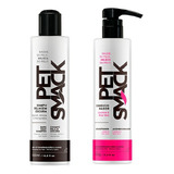 Shampoo Pelos Escuros 500ml E Condicionador Pet Smack 450g Fragrância Lanolina E Aloe Vera
