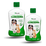 Shampoo Pet Dermatite Condicionador Clorexidina 500ml 2 Un