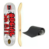 Shape Skate Drop Dead 8.0 Marfim Social Skate + Lixa 
