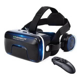 Shinecon Óculos Vr Realidade Virtual Bluetooth Controle Fone