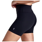 Short De Academia Feminino Bermuda Suplex Meia Coxa Cós Alto