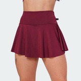 Short Saia Tenista Feminina Fitness Esportiva Academia Liso