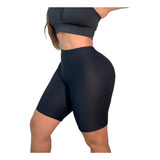 Shortinho Feminino Bolha Meia Coxa 3d Disfarça Celulite