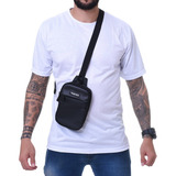 Shoulder Bag Bolsa Masculina Transversal Pochet Lateral Slim