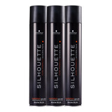 Silhouette Kit Hair Spray Super Hold - 3 Unidades