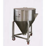 Silo De Inox Armazenamento 240l Com Rodas Motan Group 1 Pç