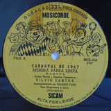 Silvio Santos Janete Soares - Carnaval De 1967 Compacto