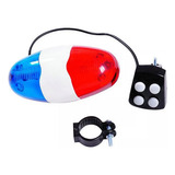 Sirene Giroflex De Polícia Para Bicicleta/moto 4 Sons 6 Leds
