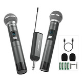 Sistema De Microfone Sem Fio Digital Duplo Phenyx Pro Pdp-2-2h Com Transmissor De Mão Pwh-p-900