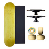 Skate Completo Semipro Com Shape De Marfim Resistente + Ades