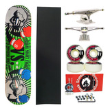 Skate Completo Shape Truck Stronger 139mm Roda 55mm Abc11