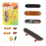 Skate De Dedo C/acessórios E Lixa Fingerboard Desmontável Rodas Amarelo Skate Variados