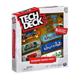 Skate De Dedo Tech Deck Kit 6 Shapes Edição Marcas Famosas