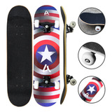 Skate Iniciante Completo Esqueite Desenho Skat Super Heroi