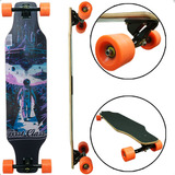 Skate Longboard Completo First Class Simetrico Desenhos 