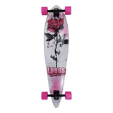 Skate Longboard Montado Lyons Roda Importada Abec 15 Prancha