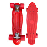 Skate Mini Cruiser Vermelho E Rosa Mármore