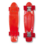 Skate Mini Long Retrô Cruiser Kronik Infantil Vermelho 4676