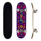 Skate Montado Completo Street Semi Pro1 Maple Colorido Snake