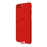 Skin Adesivo 3m Traseira Capa Vermelho Fosco One Plus 5t