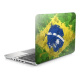 Skin Adesivo Protetor Notebook 13,3 Bandeira Do Brasil D1
