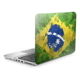 Skin Adesivo Protetor Para Notebook 13,3 Bandeira Brasil D1