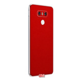 Skin Adesivo Traseira Vermelho Fosco Da 3m P/ LG G6 